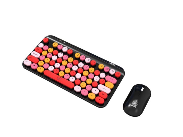 Hanar Multicolor Wireless Keyboard and Mouse - Image 1